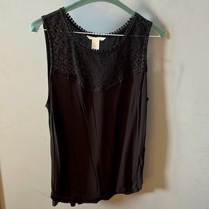 H&M Black Tank Sz L